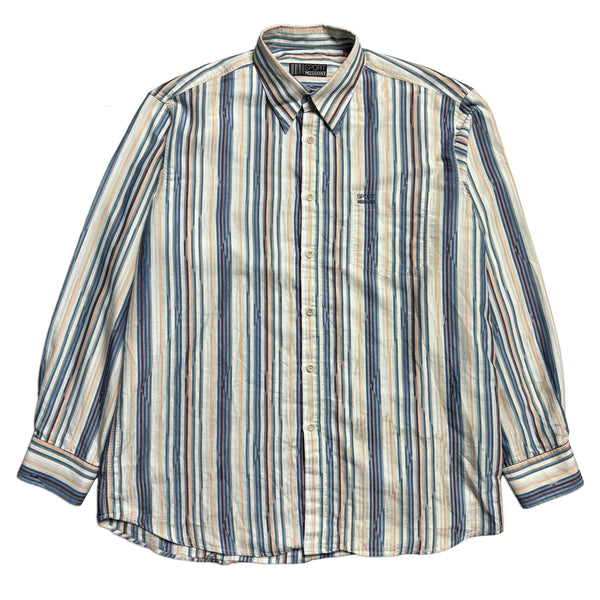 Vintage Missoni Sport Long Sleeve Striped Shirt circa 1990's