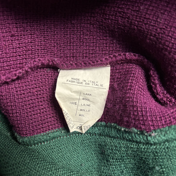Valentino Beachwear Purple Knit Cardigan circa 1980's
