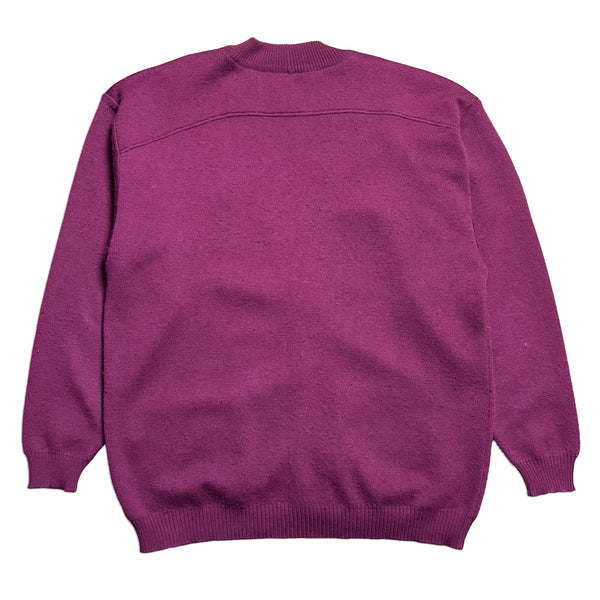 Valentino Beachwear Purple Knit Cardigan circa 1980's