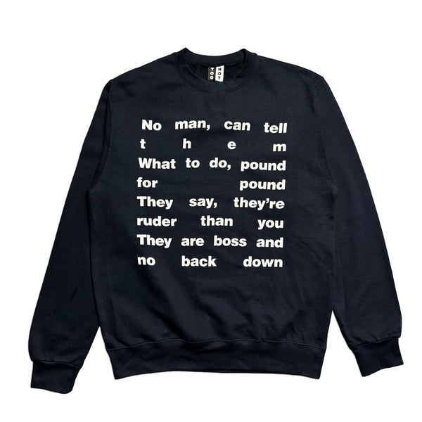 TOO HOT Ruder Than You Print Sweatshirt
