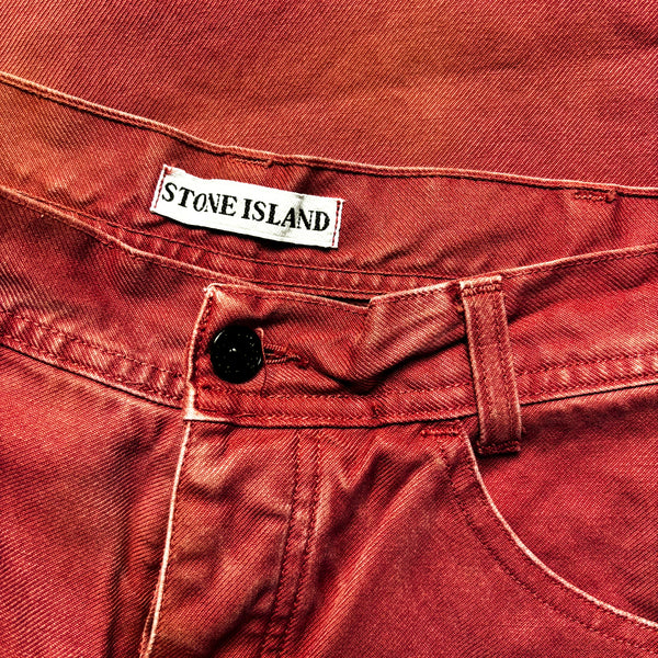 Vintage Stone Island Marina AW 1992 Orange Jeans