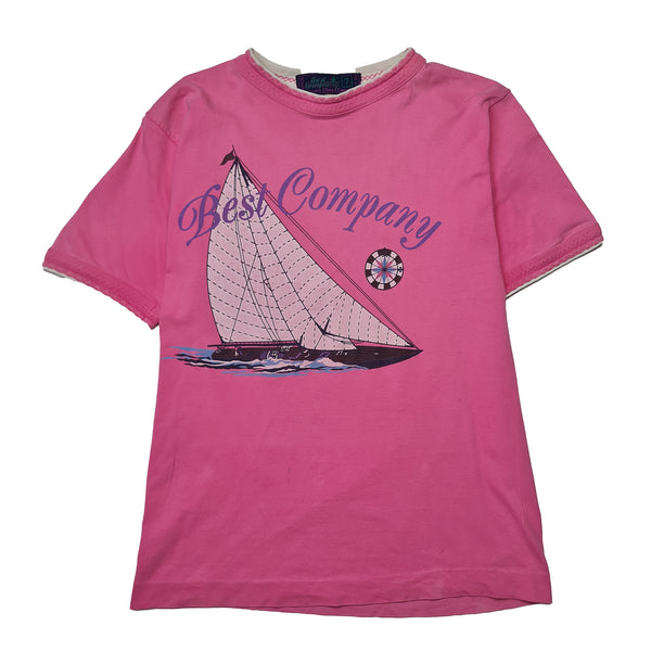 Best Company Pink Sailing T-Shirt circa 1980's